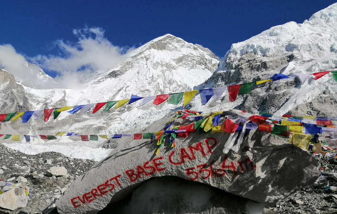 Nepal trekking packages — trekkers on the Everest Base Camp trail
