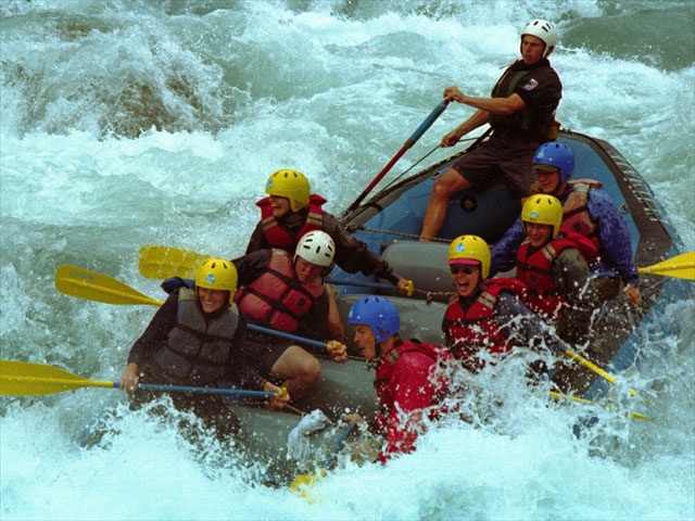 River Rafting Nepal | Trailblazers Nepal travelers enjoying rafting